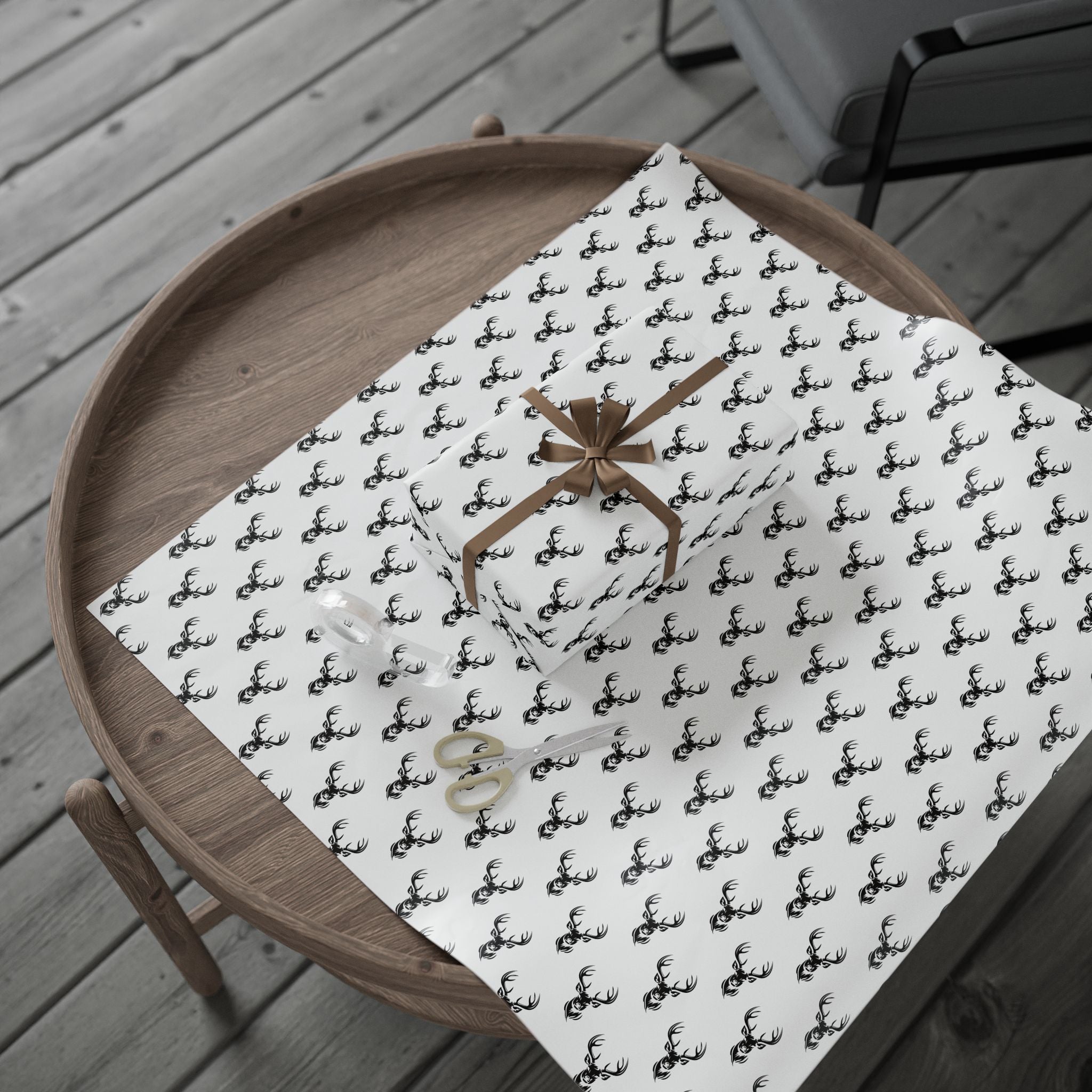 Elegant Deer Print Wrapping Paper | Eco-Friendly Gift Wrap, Holiday Decor, Birthday Parties, Rustic Style, Gift Giving