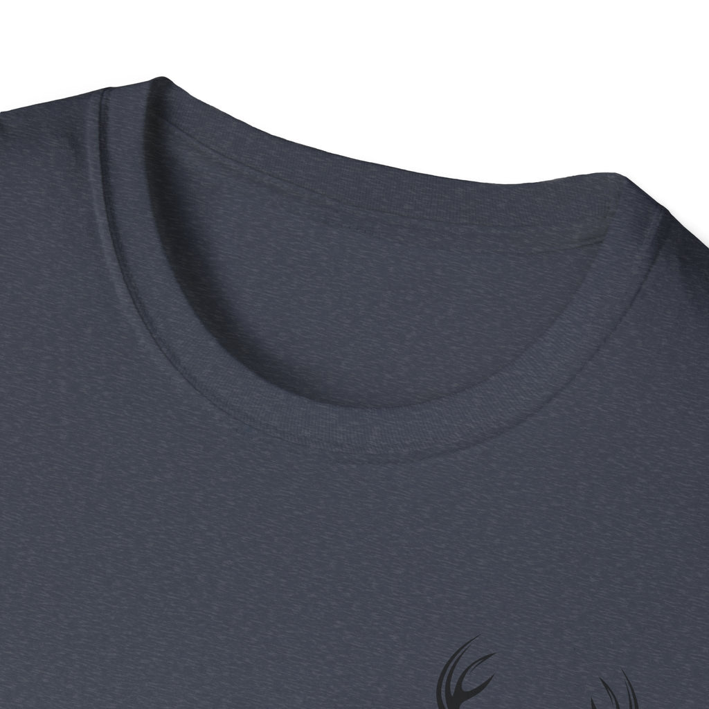 Stylish Unisex Softstyle T-Shirt with Deer Face Graphic, Nature Lover Tee, Casual Wear, Gift for Him/Her, Outdoor Adventure Shirt