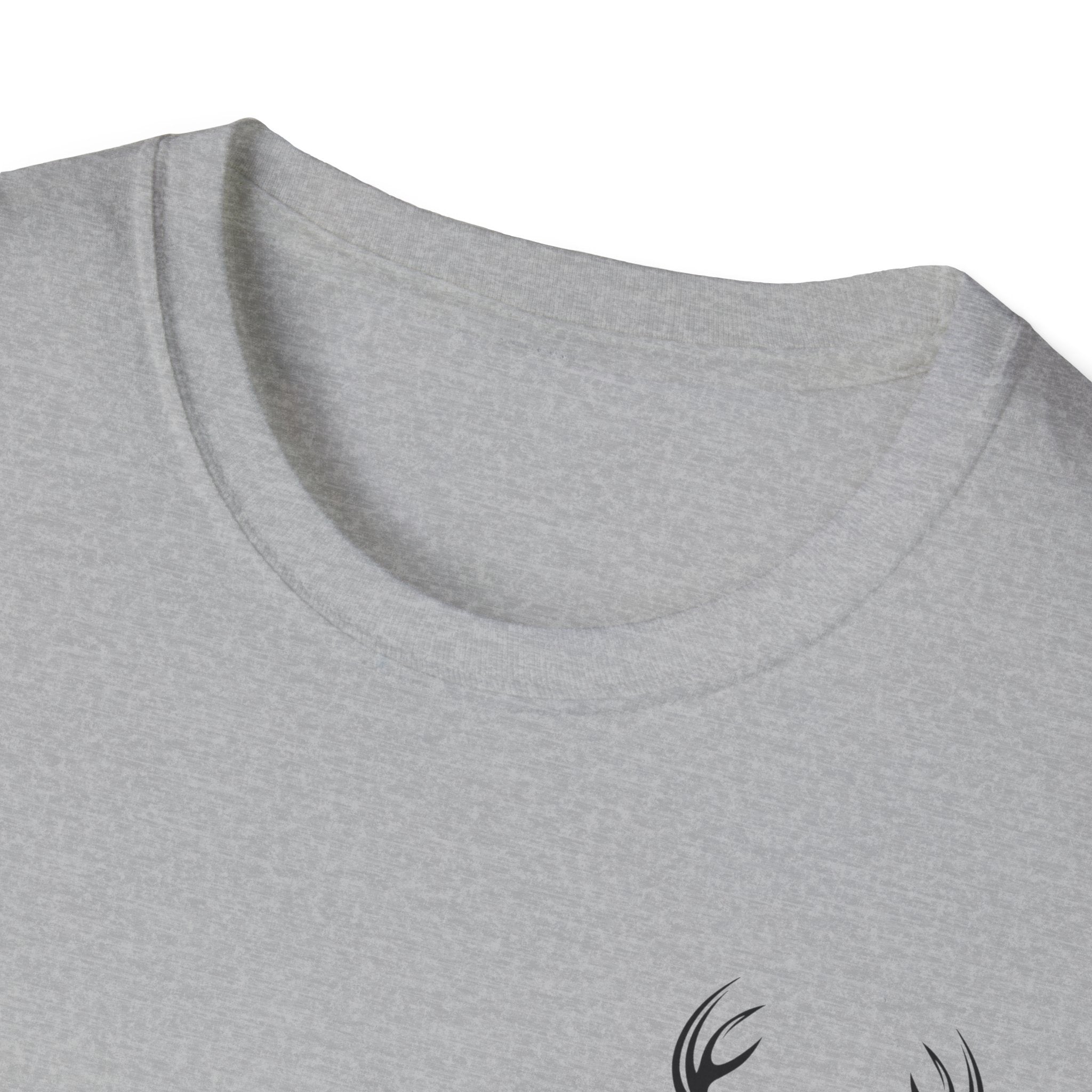Stylish Unisex Softstyle T-Shirt with Deer Face Graphic, Nature Lover Tee, Casual Wear, Gift for Him/Her, Outdoor Adventure Shirt