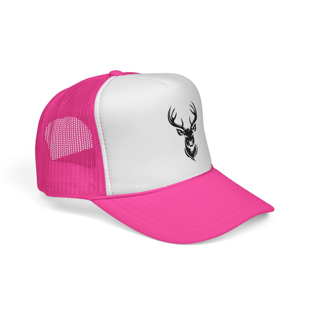 Stylish Deer Design Trucker Cap, Casual Hat for Outdoors, Hunting Gift, Summer Fashion Accessory, Road Trip Essential