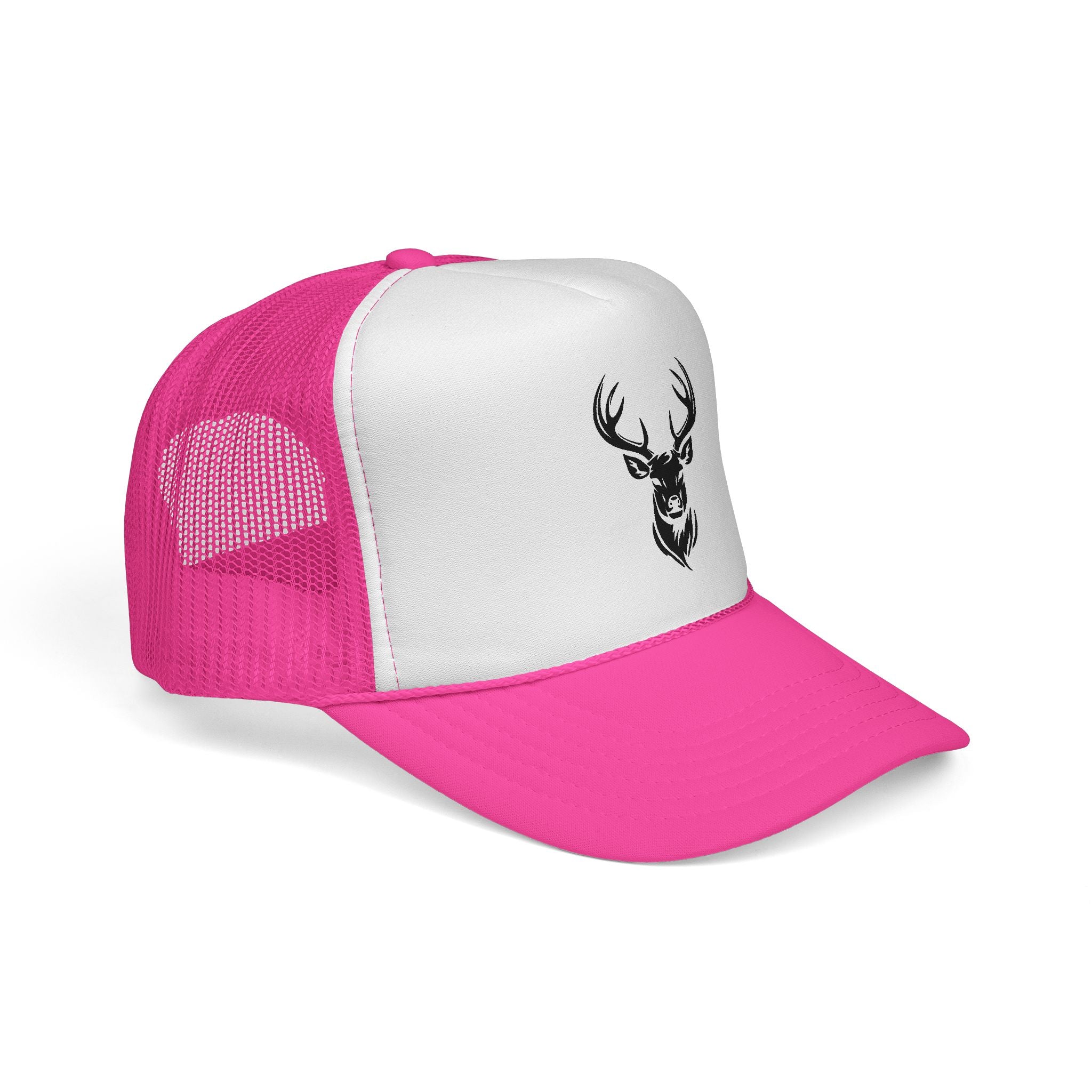 Stylish Deer Design Trucker Cap, Casual Hat for Outdoors, Hunting Gift, Summer Fashion Accessory, Road Trip Essential
