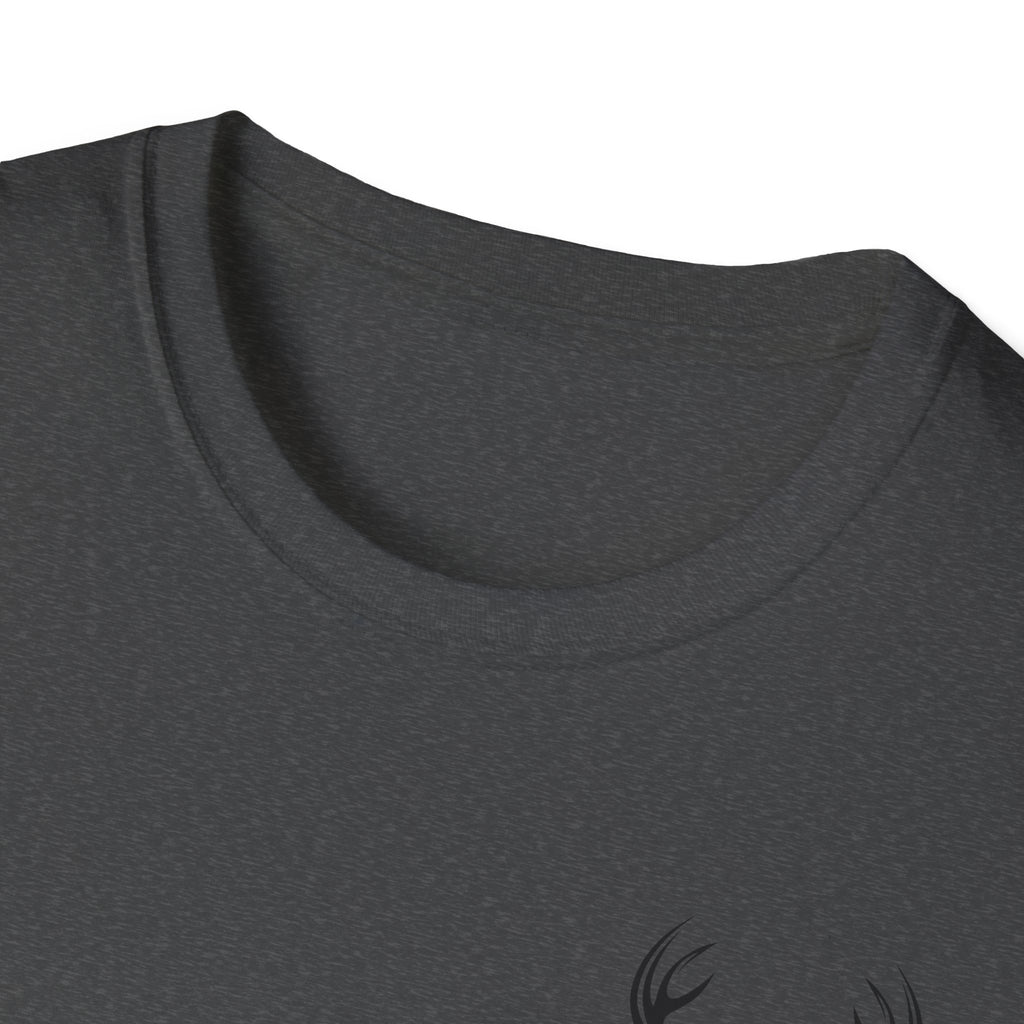 Stylish Unisex Softstyle T-Shirt with Deer Face Graphic, Nature Lover Tee, Casual Wear, Gift for Him/Her, Outdoor Adventure Shirt