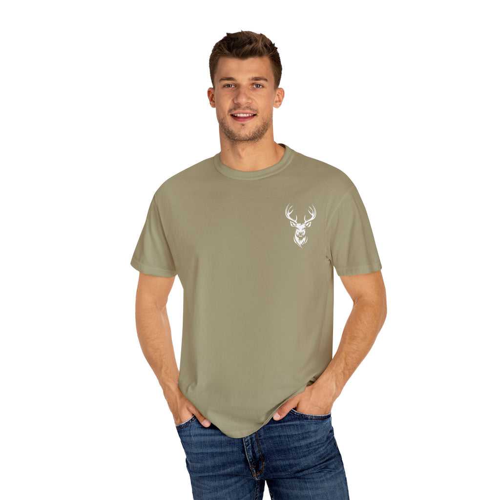 Nature-Inspired Unisex Garment-Dyed T-shirt, Graphic Tee, Outdoor Wear, Gift for Him/Her, Eco-Friendly Fashion