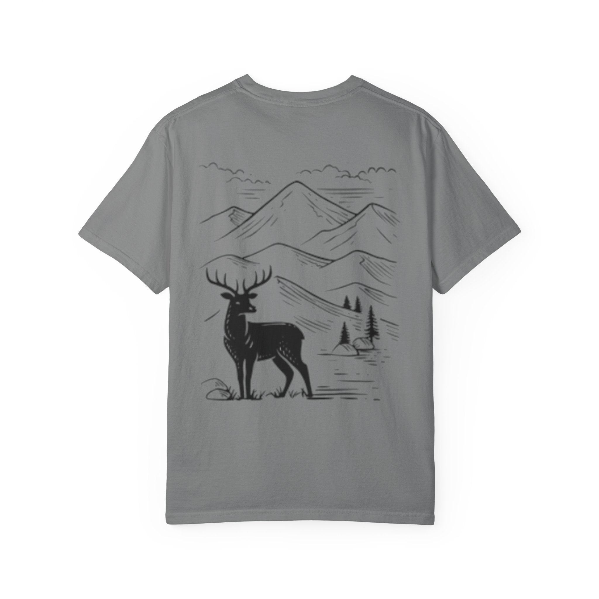 Mountain Adventure Tee, Deer Graphic T-Shirt, Nature Lover Gift, Hiking Apparel, Outdoor Adventure Shirt, Unisex Casual Wear
