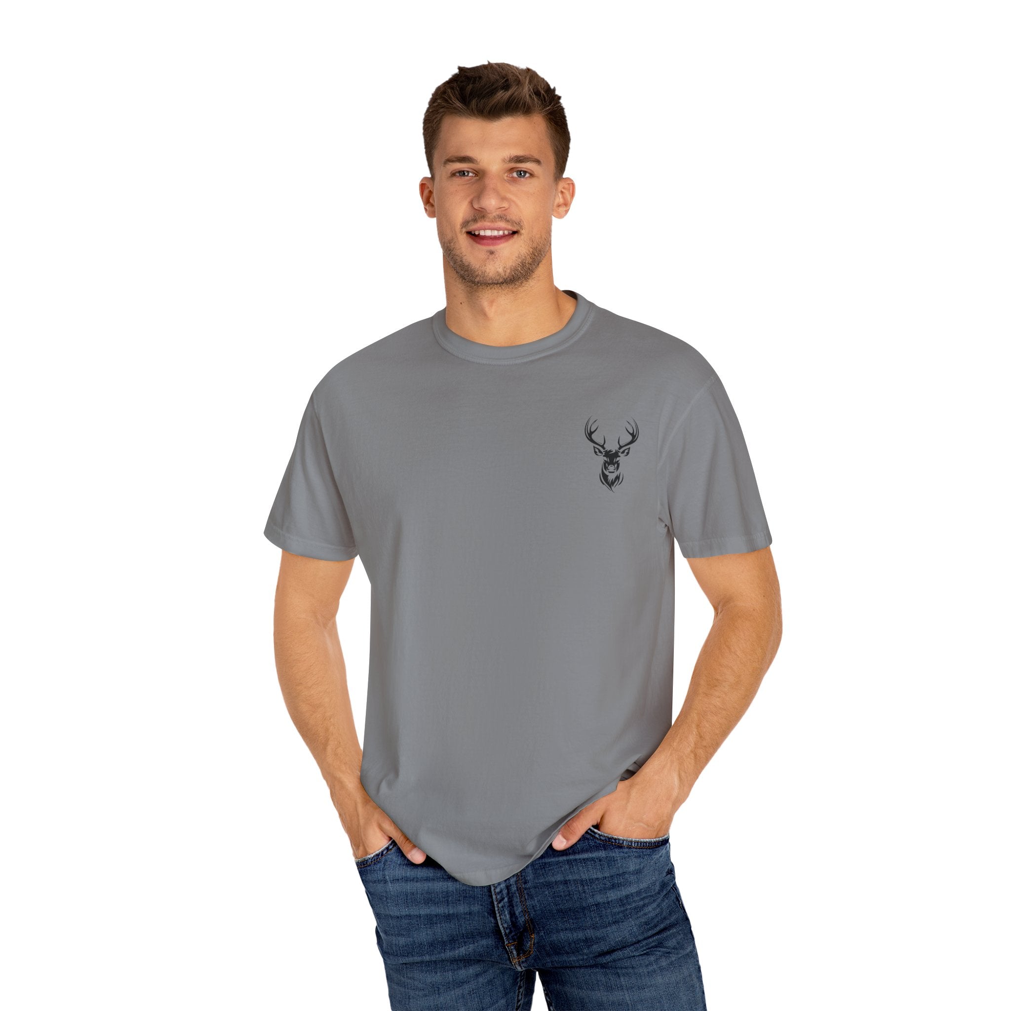 Mountain Adventure Tee, Deer Graphic T-Shirt, Nature Lover Gift, Hiking Apparel, Outdoor Adventure Shirt, Unisex Casual Wear