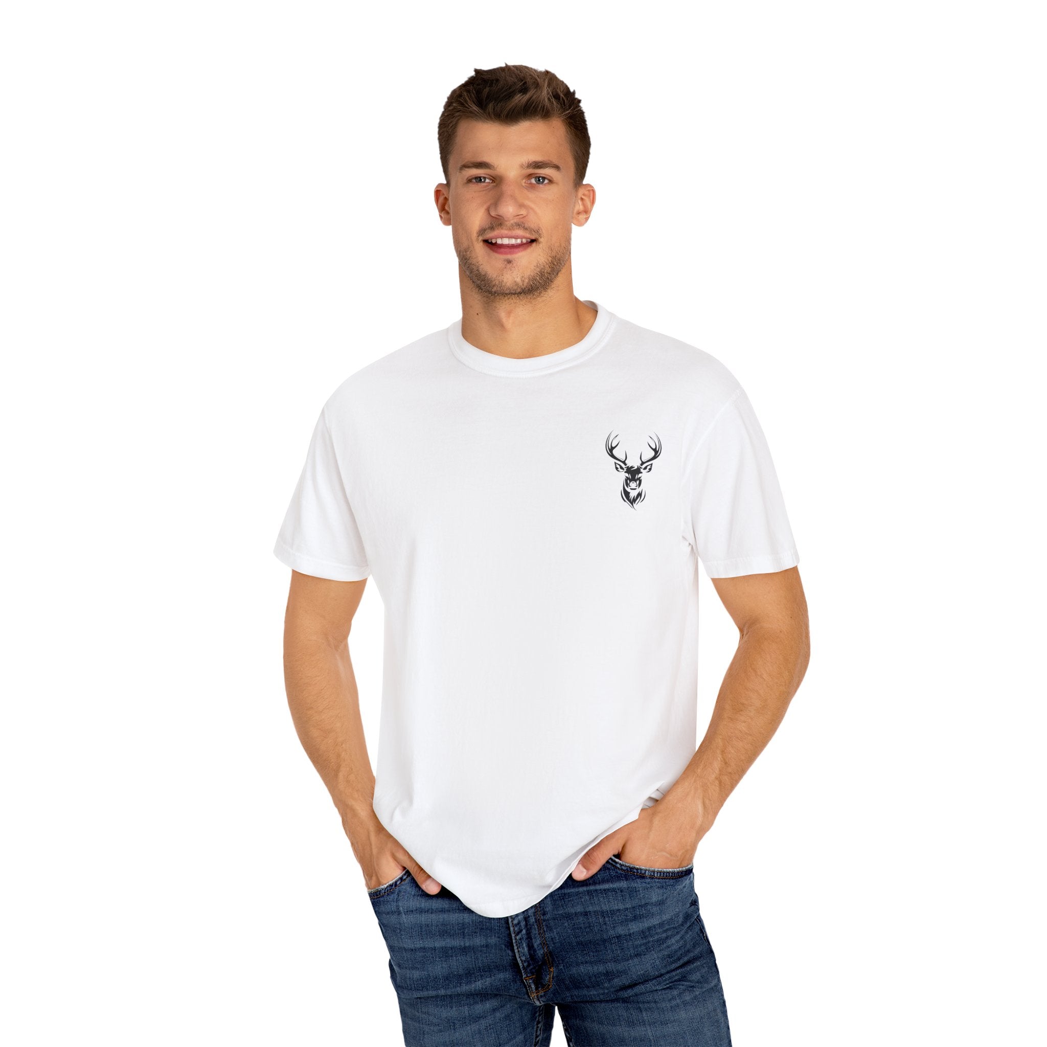 Mountain Adventure Tee, Deer Graphic T-Shirt, Nature Lover Gift, Hiking Apparel, Outdoor Adventure Shirt, Unisex Casual Wear