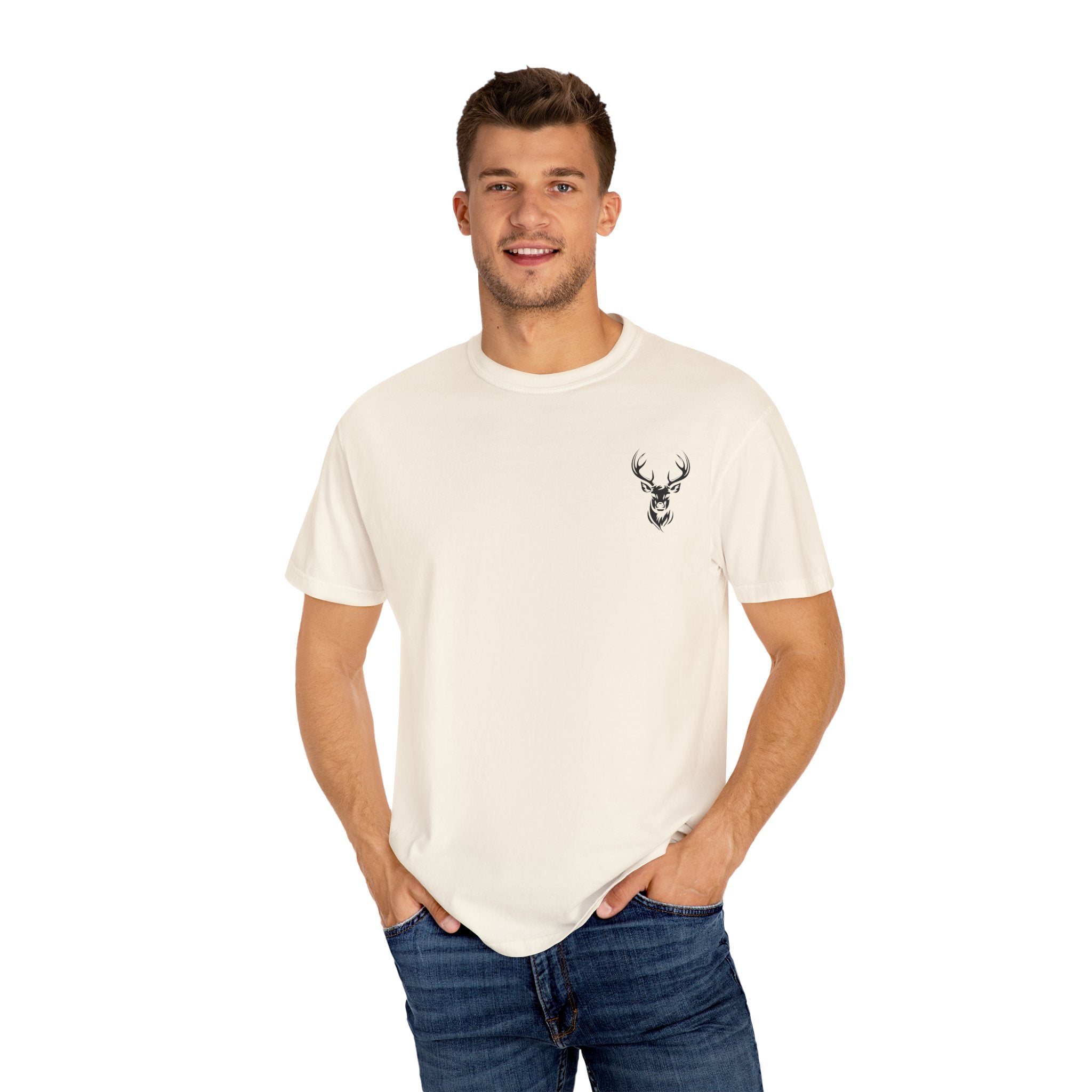 Mountain Adventure Tee, Deer Graphic T-Shirt, Nature Lover Gift, Hiking Apparel, Outdoor Adventure Shirt, Unisex Casual Wear