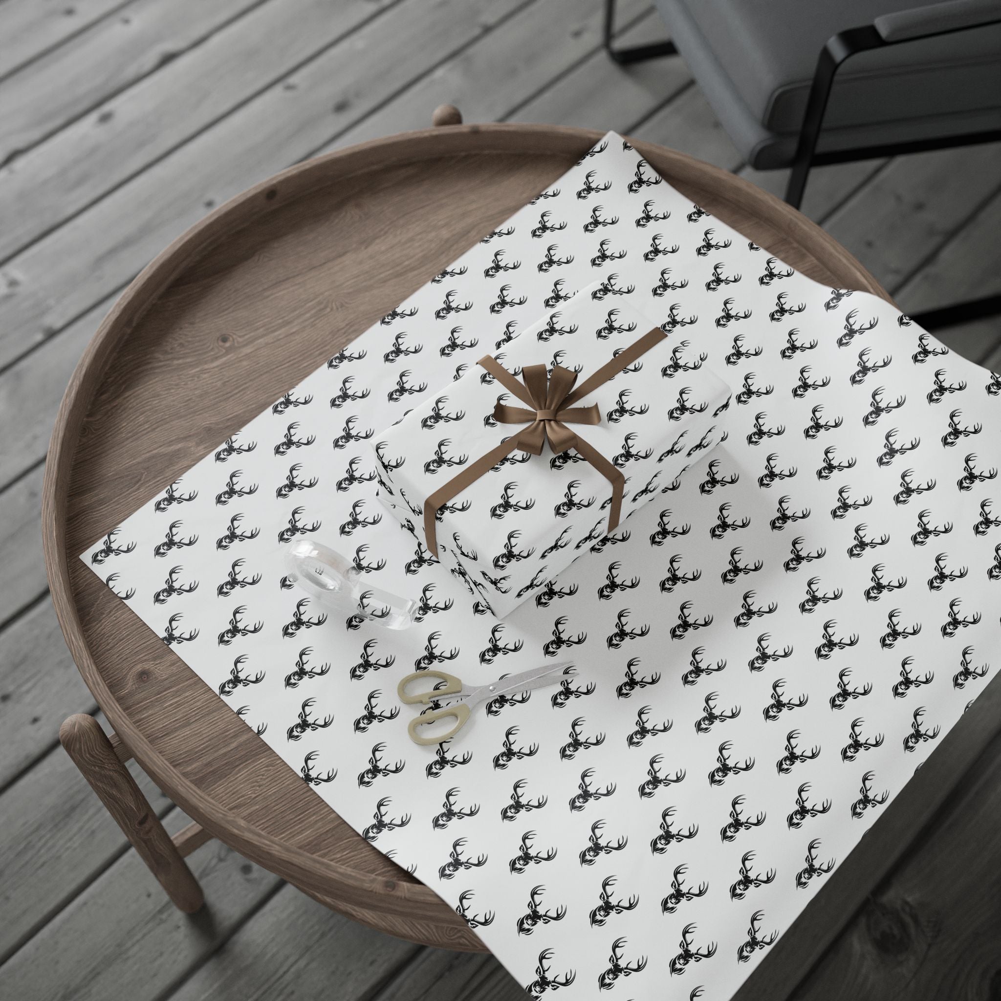 Elegant Deer Print Wrapping Paper | Eco-Friendly Gift Wrap, Holiday Decor, Birthday Parties, Rustic Style, Gift Giving