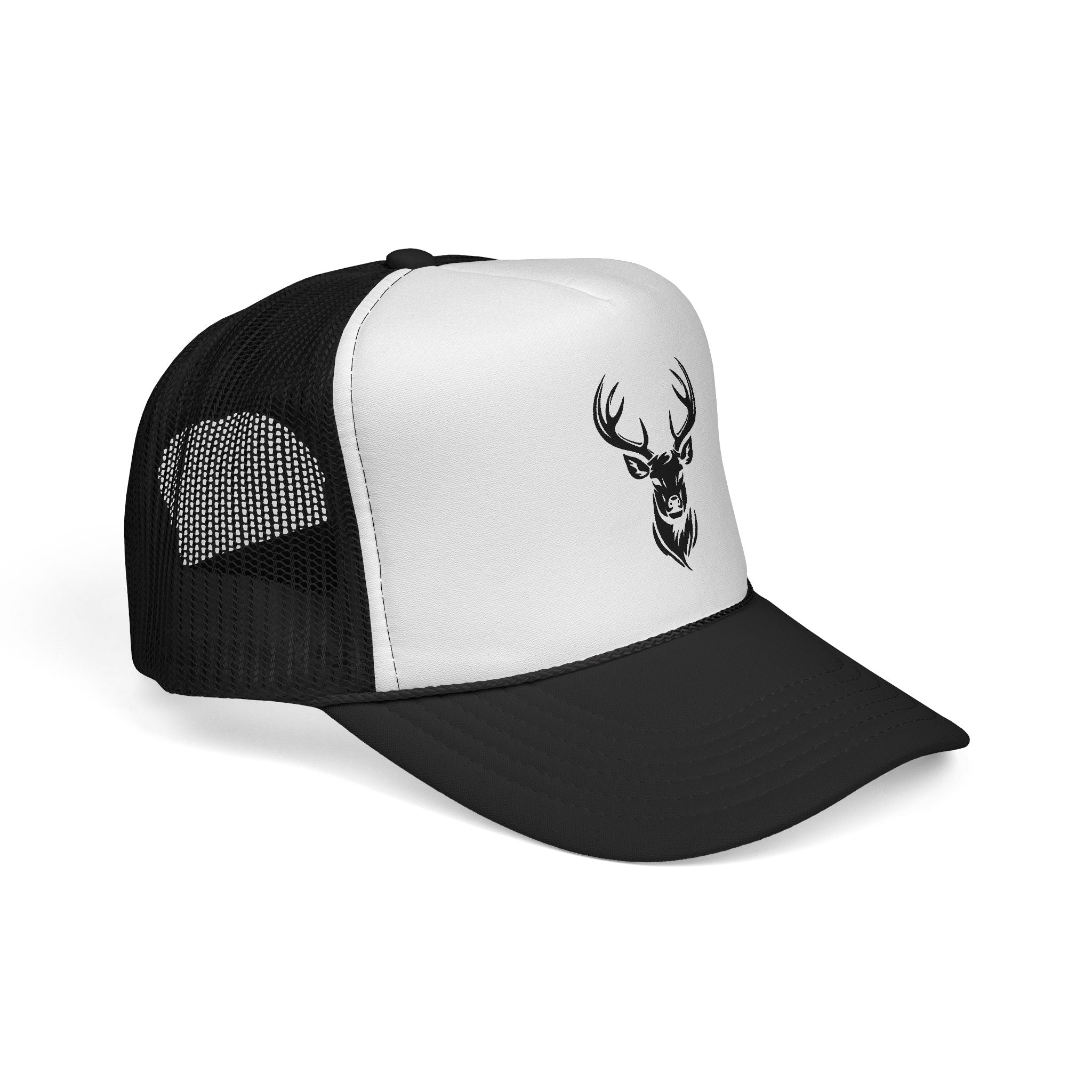 Stylish Deer Design Trucker Cap, Casual Hat for Outdoors, Hunting Gift, Summer Fashion Accessory, Road Trip Essential