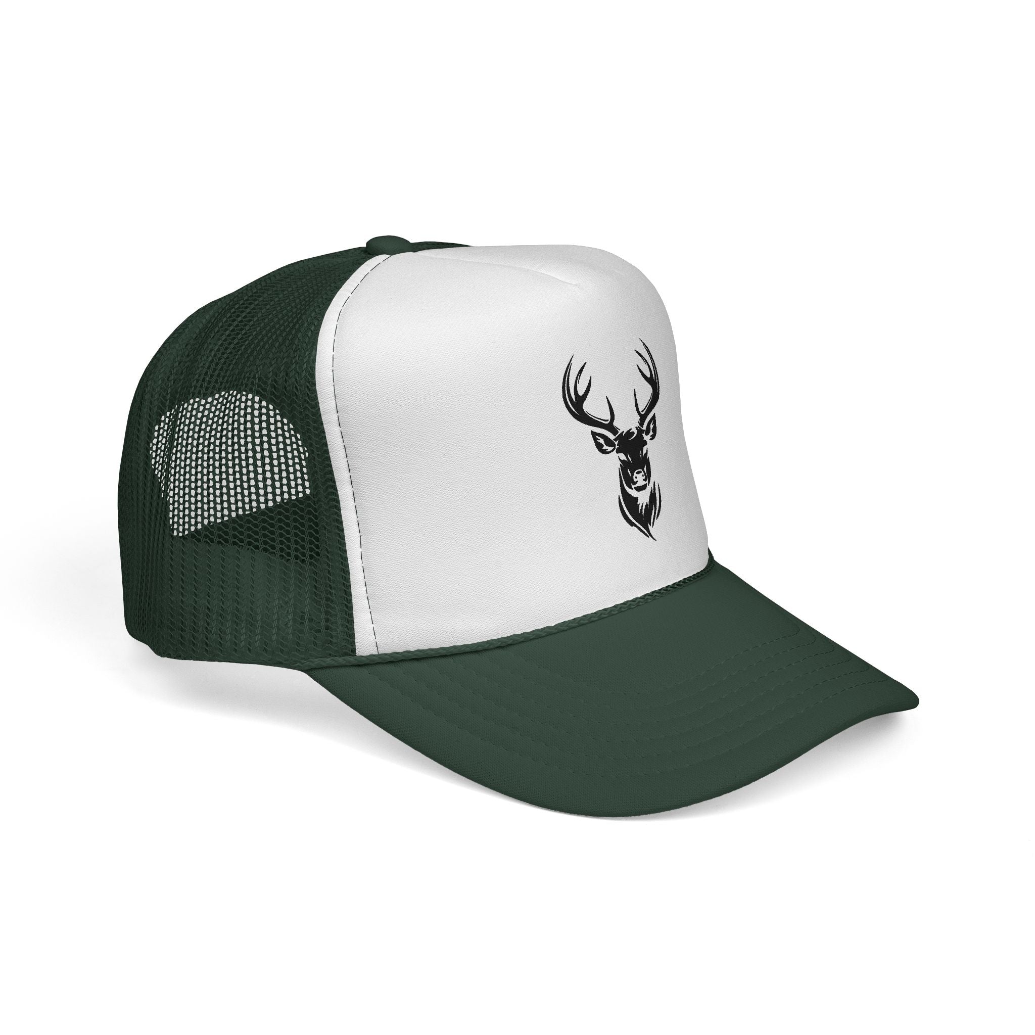 Stylish Deer Design Trucker Cap, Casual Hat for Outdoors, Hunting Gift, Summer Fashion Accessory, Road Trip Essential