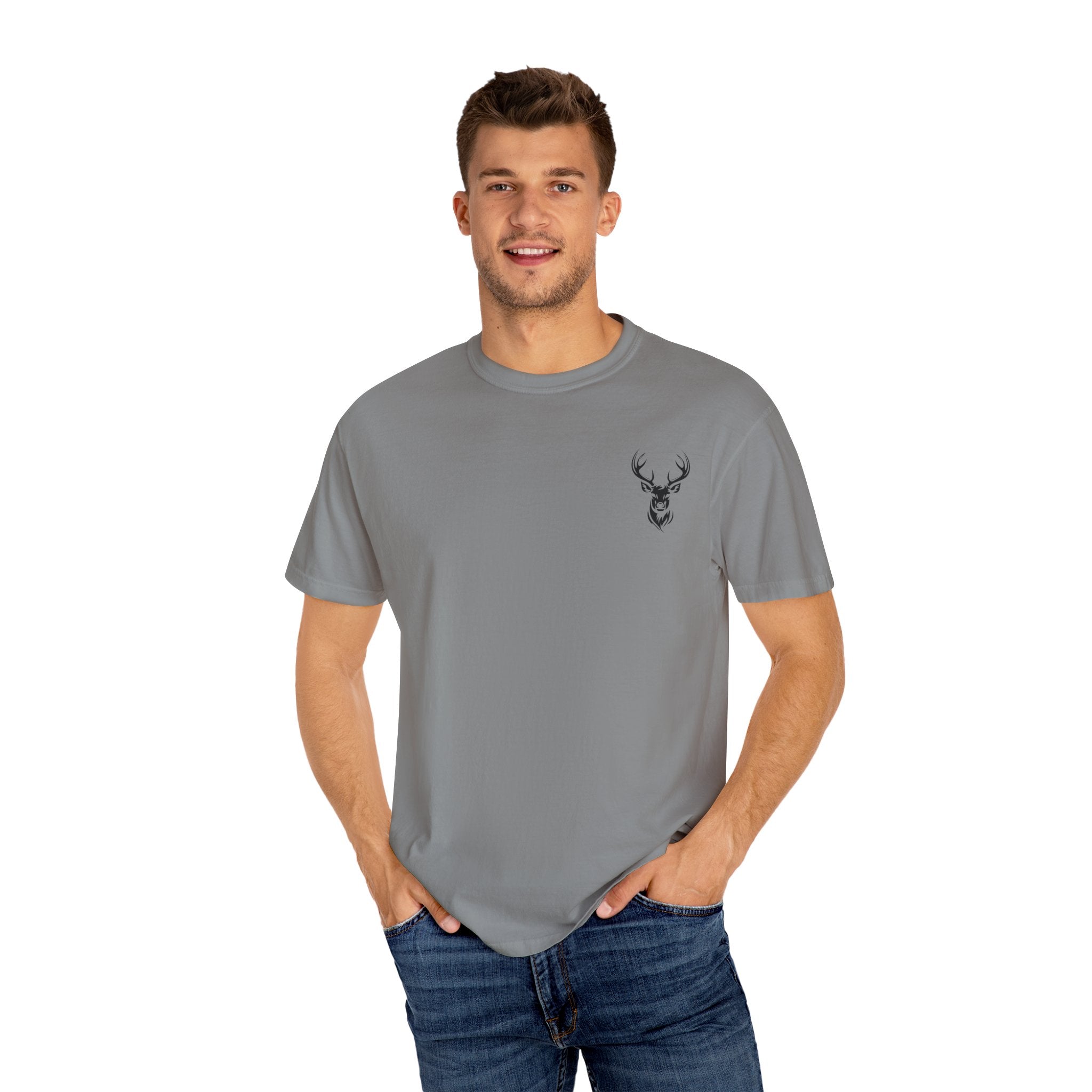 Mountain Adventure Tee, Deer Graphic T-Shirt, Nature Lover Gift, Hiking Apparel, Outdoor Adventure Shirt, Unisex Casual Wear