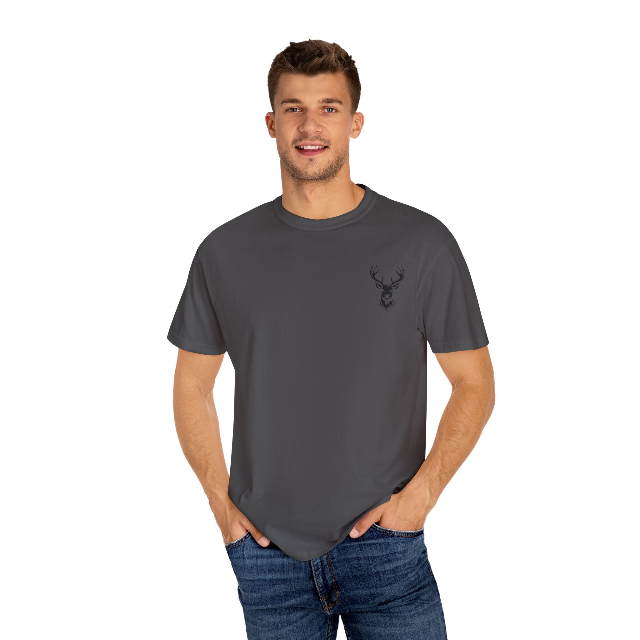 Mountain Adventure Tee, Deer Graphic T-Shirt, Nature Lover Gift, Hiking Apparel, Outdoor Adventure Shirt, Unisex Casual Wear