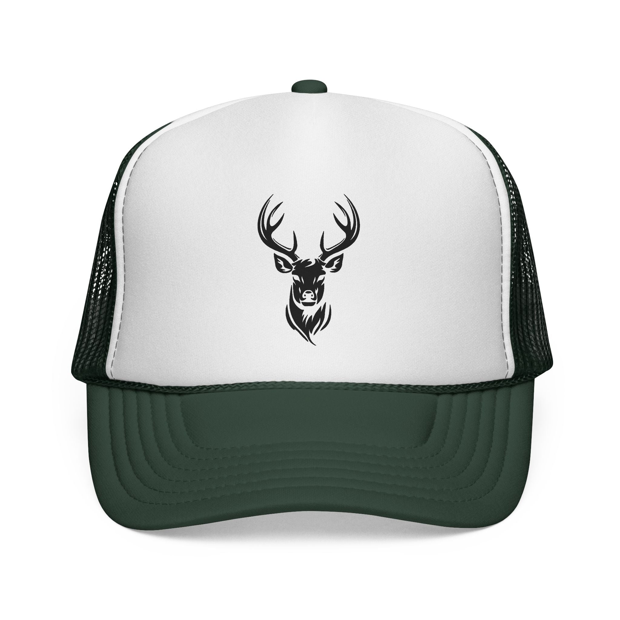 Stylish Deer Design Trucker Cap, Casual Hat for Outdoors, Hunting Gift, Summer Fashion Accessory, Road Trip Essential