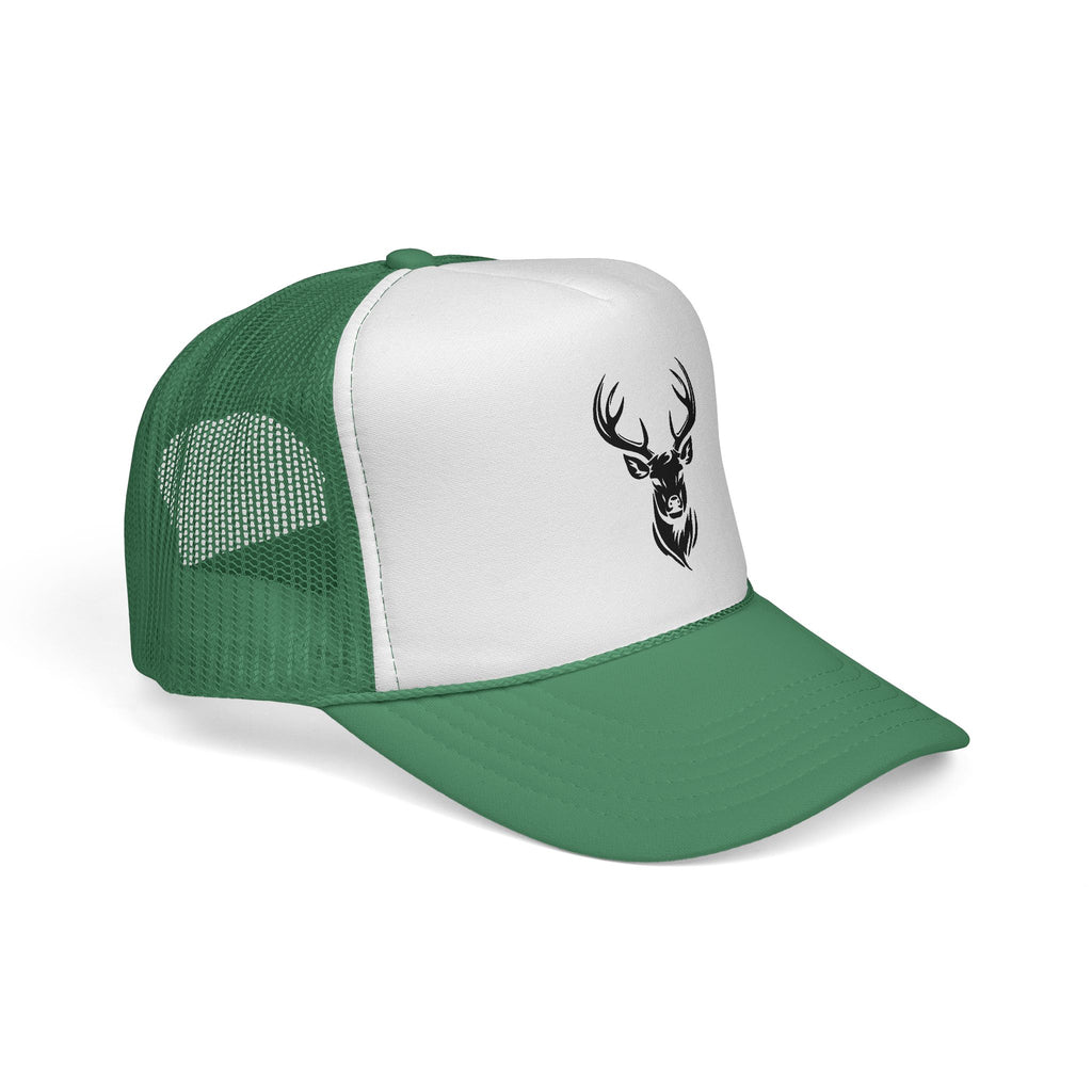 Stylish Deer Design Trucker Cap, Casual Hat for Outdoors, Hunting Gift, Summer Fashion Accessory, Road Trip Essential
