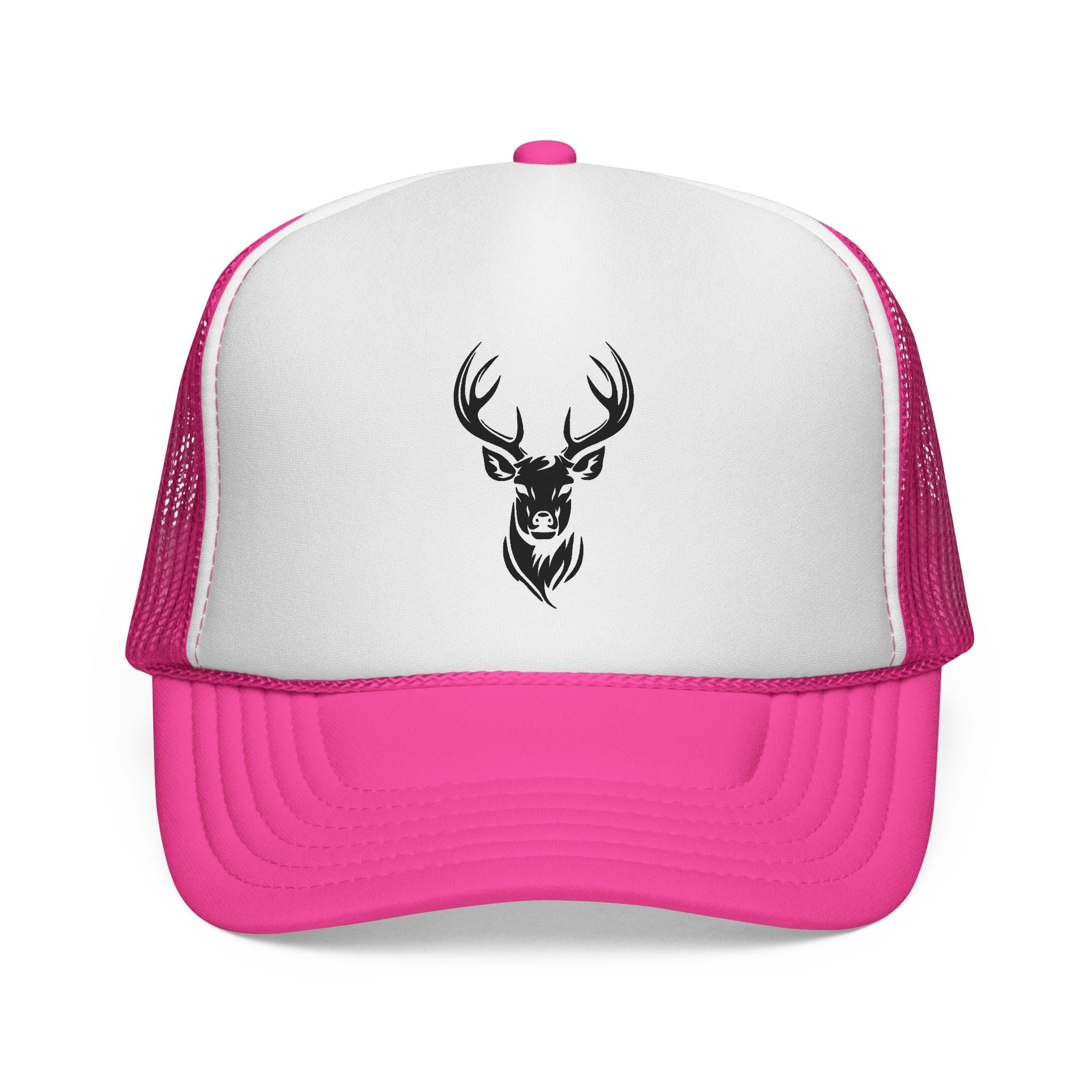 Stylish Deer Design Trucker Cap, Casual Hat for Outdoors, Hunting Gift, Summer Fashion Accessory, Road Trip Essential